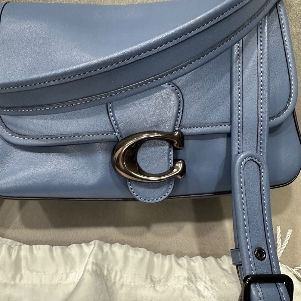 Coach Soft Tabby Blue Shoulder Bag - Picture 2 of 10